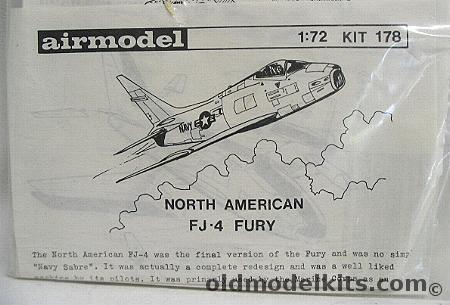 Airmodel 1/72 NA FJ-4 Fury, 178 plastic model kit